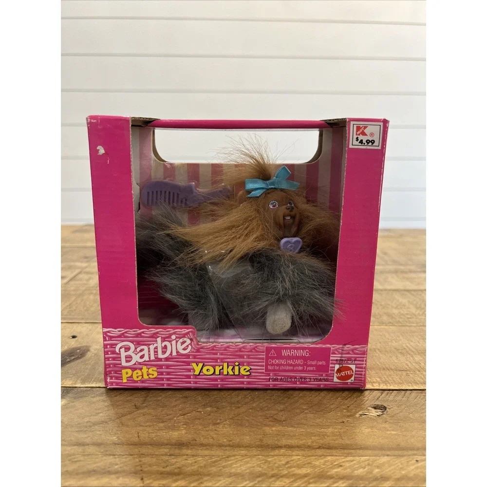 BK~ NIB BARBIE DOLL 1998 PETS DOG YORKIE 67572 New Old Stock 4